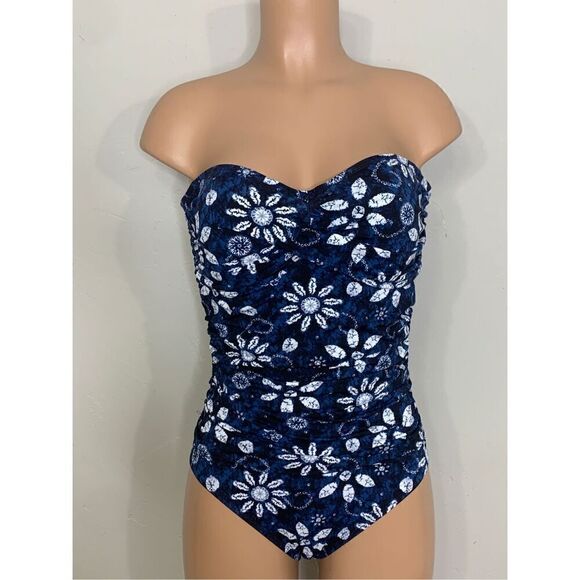 New. Bleu Rod Beattie blue strapless swimsuit. Normally $129. Size 8 - Picture 7 of 14
